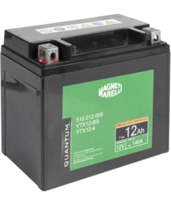 Magneti marelli batteria moto e scooter 12ah 12v 140a tecnologia agm sigillata polo positivo sinistro